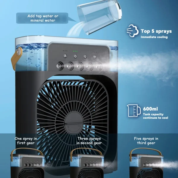 Portable Humidifier Air Conditioner Fan - Image 2