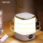 Rechargeable LED Night Light with Digital Clock & Remote – Adjustable Brightness Bedside Lamp - Image 2