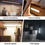 Rechargeable LED Motion Sensor Under Cabinet Light – Ultra Thin Magnetic 24 inch